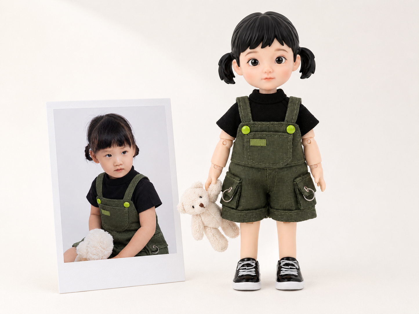 Custom Handmade Mini Doll from Photo – Personalized Portrait Gift