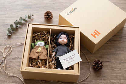 Custom Handmade Mini Doll from Photo – Personalized Portrait Gift
